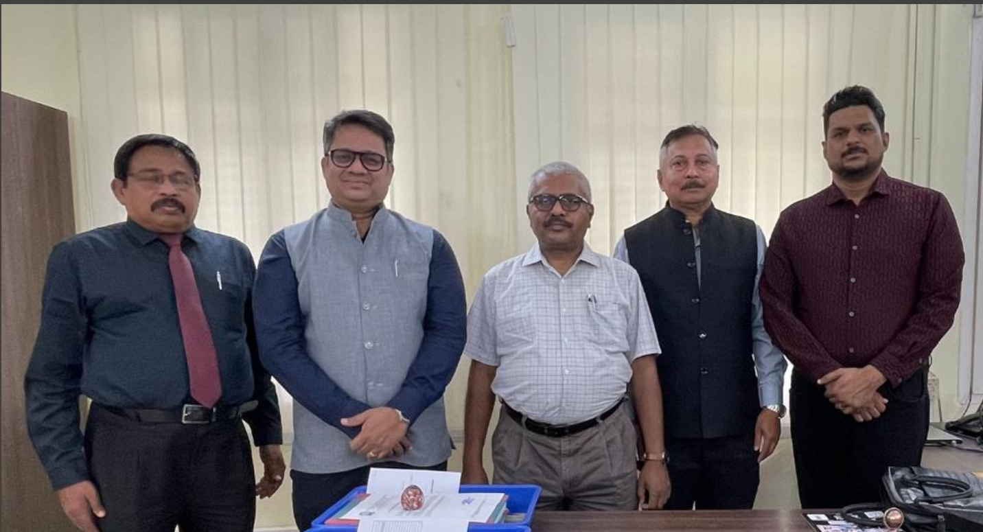 3D GEM TEAM : (From the left) Er. George John, Business Associate, Engineering & Medical, 3D Graphy,  Dr. Shibu John, Founder & CEO, 3D Graphy, Dr. Satyam Suwas, Professor & Chair, Department of Materials Engineering, Indian Institute of Science, Cmde. Niranjan Khardenavis (Retd), Associate Director, Aerospace & Defence, 3D Graphy,  Dr. ( Ar.) Roshan Cherri, Chairman, Cherri Holdings, Associate, Architecture & Construction, 3D Graphy